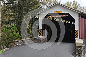 Entrance to Erb`s Mill Covered Bridge