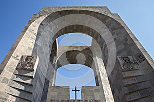 Entrance to the Ethchmiadzin Cathedral in Armenia