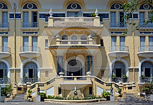 Entrance to Fine Arts Museum building, Saigon Vietnam.