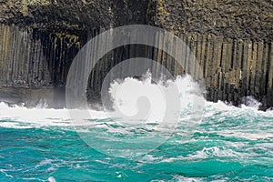 The entrance to Fingal\'s Cave on the isle of Staffa in Scotland