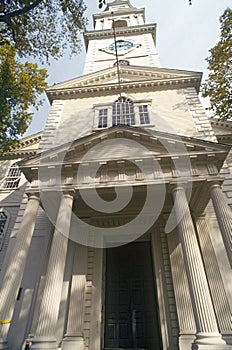 Entrance to the first Baptist church in America, Providence, RI photo