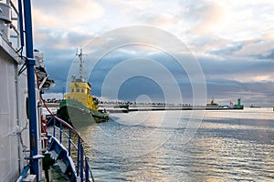 The entrance to the fishing port