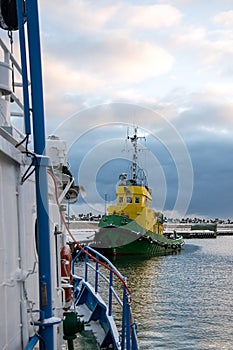 The entrance to the fishing port