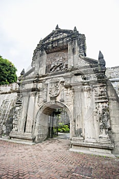 Entrance to Fort Santiago in the Intramuros, Manila, Philippines