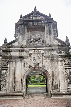 Entrance to Fort Santiago in the Intramuros, Manila, Philippines photo