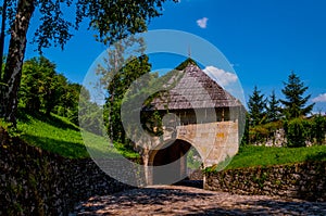 The entrance to the fortress in the city of Gradacac