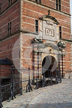 Entrance to Frederiksborg Palace, Hilleroed, Denmark