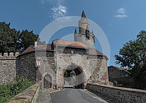 Entrance to Friedberger Burg, Hesse, Germany