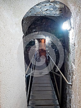 The entrance to Gabbatha/Lithostrotos excavations in Jerusalem photo