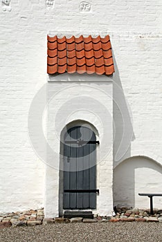 Entrance to the Gedesby Kirke. Denmark