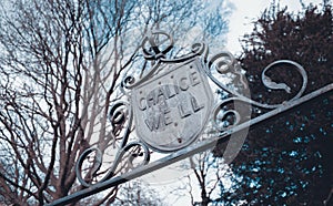 The entrance to glastonbury chalice well photo