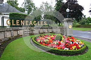 Entrance to Gleneagles golf course and hotel