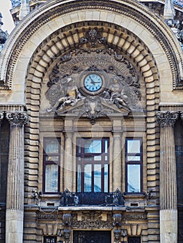 Entrance to Grand Bucharest Commercial Building, Romania