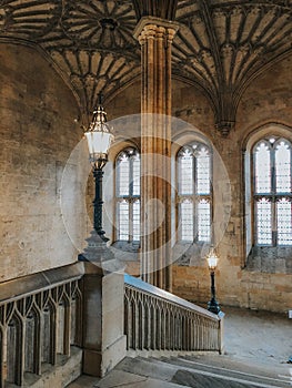 Entrance to the Great Hall of Christ Church College of the Oxford University