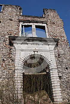 Entrance to Hapsburg Castle Remains photo