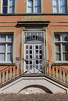 Entrance to a historic house in Warendorf