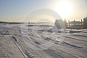 Entrance to Ice Road, Yellowknife