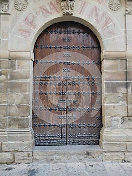 Entrance to IES Santisima Trinidad, Baeza, Andalucía, Spain