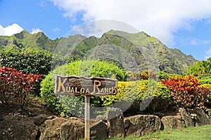 Entrance to Kualoa Ranch