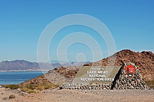 Entrance to Lake Mead National Recreation Area