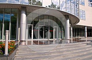 Entrance to luxury building