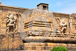 Entrance to the mahamandapa, Brihadisvara Temple, Gangaikondacholapuram, Tamil Nadu, India