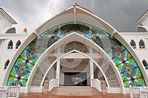 Entrance to Malacca Straits Mosque