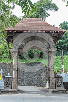 Entrance to the Malwatta temple - Kandy - Sri Lanka