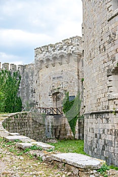 Entrance to the military fortress of Mamula.