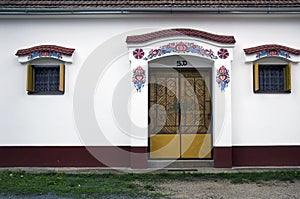 Entrance to the moravian wine cellar, Dolni Bojanovice photo