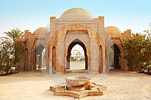 Entrance to the Mosque Al-Mustafa in Sharm-El-Sheikh photo