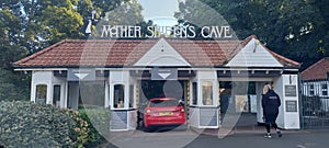 Entrance to Mother Shipton`s visitor attraction in Knaresborough North Yorks