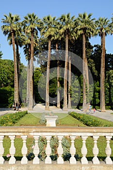 Entrance to the National Garden in central Athens