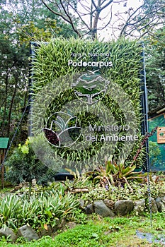 Entrance to the National Park Podocarpus, Ecuad