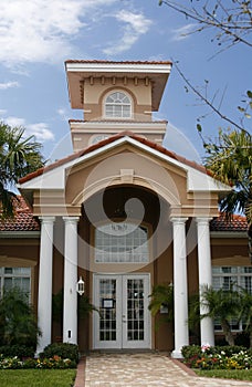 Entrance to new building