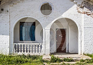 Entrance to the old abandoned building