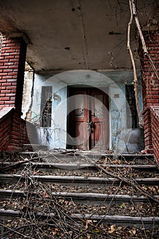 Entrance to an old house