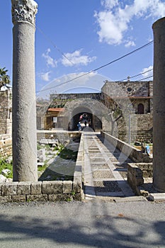 Entrance to the old Souk at Byblos, Lebanon