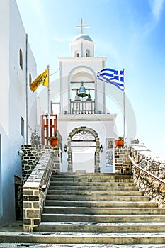 Entrance to the Panagia Spiliani monastery on the island of Nisyros