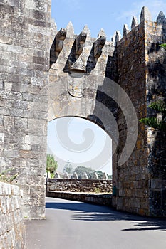 Entrance to the Parador de Bayona in Spain photo