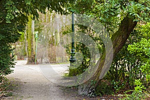 Entrance to park in Brugges Belgium