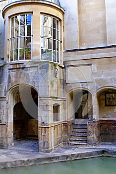 Entrance to the pool at the Roman Baths