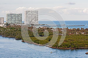 Entrance to Port Everglades, Florida