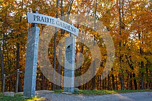 Entrance To Prairie Gardens At Springdale Cemetery - Peoria, Illinois