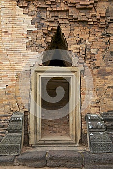 Entrance to Prasat Sikhoraphun temple, Surin, Thailand