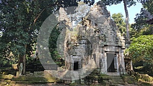 Preah Palilay temple. Angkor Thom city. Cambodia. Siem Reap province. photo