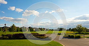 The entrance to a private country club in canada