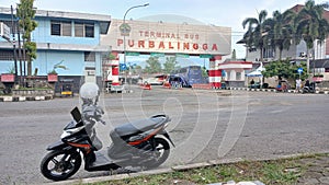 Entrance to the Purbalingga Regency bus terminal