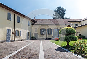 Entrance to quaint Italian villa