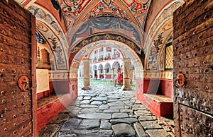 Entrance to the Rila monastery photo